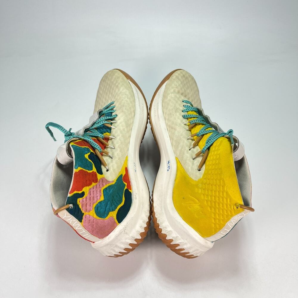 adidas Dame 4 Un-Dyed Multi Mid Top Casual Sneakers Shoes BY4496 Men's Size 9.5 - Picture 7 of 11